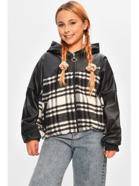 Куртка дитяча для дівчинки демісезонна чорного кольору 02557 206709C