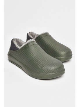 Галоши мужские на меху зеленого цвета НМ-133 206725C