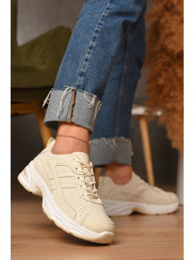 Кросівки жіночі світло-бежевого кольору N30-3 206754C