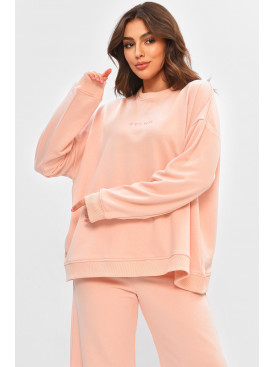 Свитшот женский розового цвета Уценка 206890C