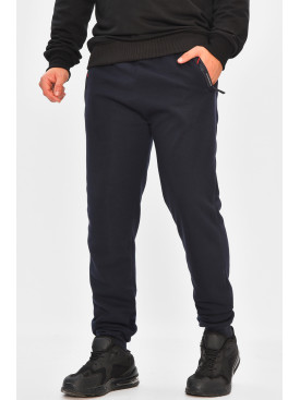 Спортивні штани чоловічі на флісі темно-синього кольору R-41558-jk 206923C Спортивні штани чоловічі на флісі темно-синього кольору R-41558-jk 206923C