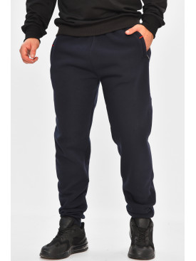 Спортивні штани чоловічі на флісі темно-синього кольору R-41526-jk 206928C