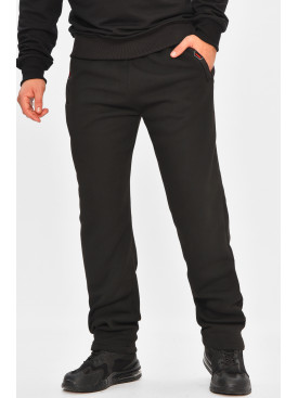 Спортивные штаны мужские на флисе черного цвета R-41597-pk 206931C