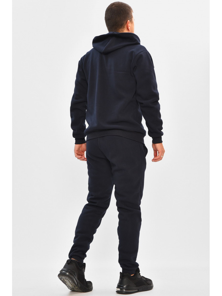 Спортивный костюм мужской на флисе тёмно-синего цвета R-9104H 206957C