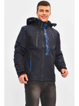 Куртка чоловіча демісезонна темно-синього кольору L-26175AL 206976C