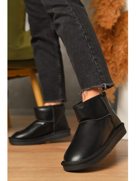 Уггі жіночі на хутрі чорного кольору 5854-7 207038C Уггі жіночі на хутрі чорного кольору 5854-7 207038C