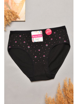 Труси жіночі напівбатальні чорного кольору 3279 207077C