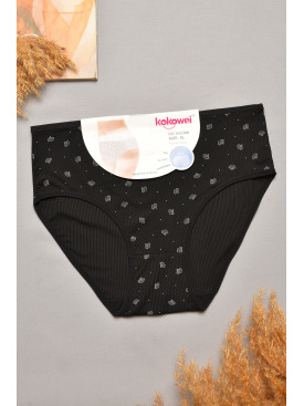 Трусы женские полубатальные черного цвета 4238 207086C