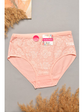 Труси жіночі напівбатальні рожевого кольору 3909 207092C
