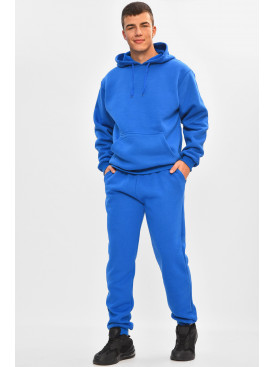 Спортивный костюм мужской на флисе синего цвета 9162 207162C