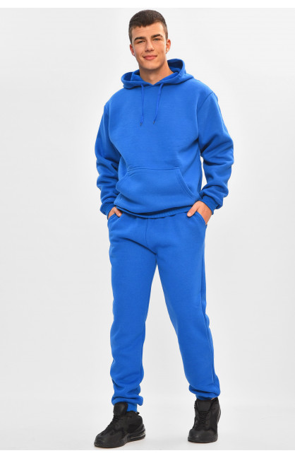 Спортивный костюм мужской на флисе синего цвета 9162 207162C