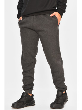 Спортивні штани чоловічі на флісі темно-сірого кольору 09к 207180C