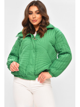 Куртка жіноча демісезонна зеленого кольору 1885 207282C
