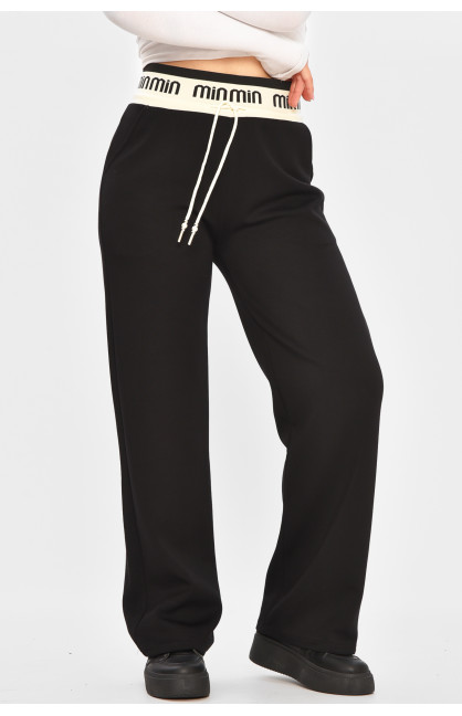 Штаны женские однотонные черного цвета WH-302 207336C