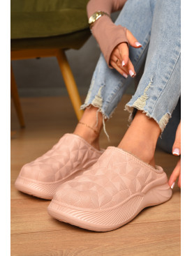 Калоші без задника утеплені пудрового кольору 603 207346C Калоші без задника утеплені пудрового кольору 603 207346C