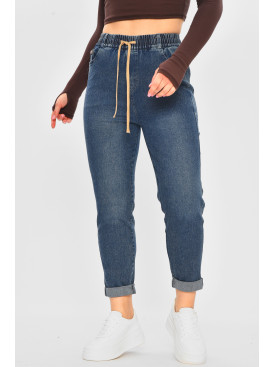 Джинсы женские однотонные синего цвета GN9134-1 207361C