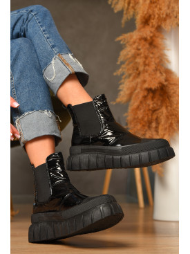 Черевики жіночі демісезонні чорного кольору JP13-1 207375C Черевики жіночі демісезонні чорного кольору JP13-1 207375C