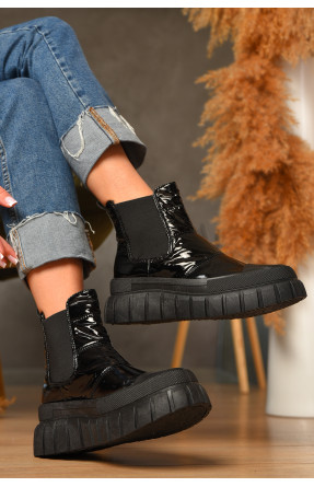 Ботинки женские демисезонные черного цвета JP13-1 207375C Ботинки женские демисезонные черного цвета JP13-1 207375C