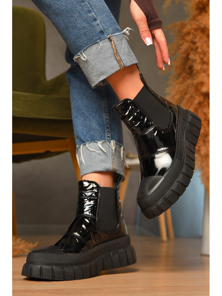 Ботинки женские демисезонные черного цвета JP13-1 207375C