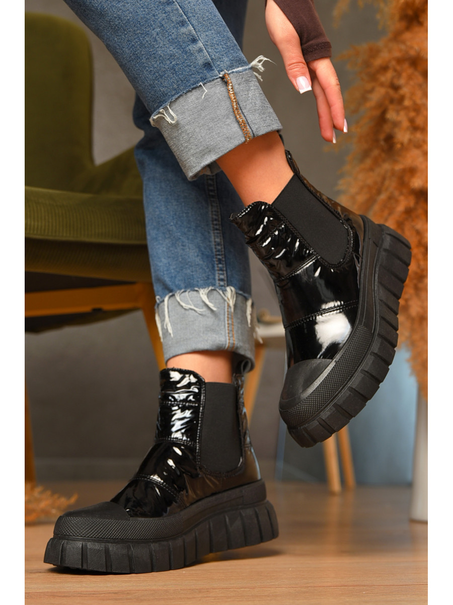 Ботинки женские демисезонные черного цвета JP13-1 207375C