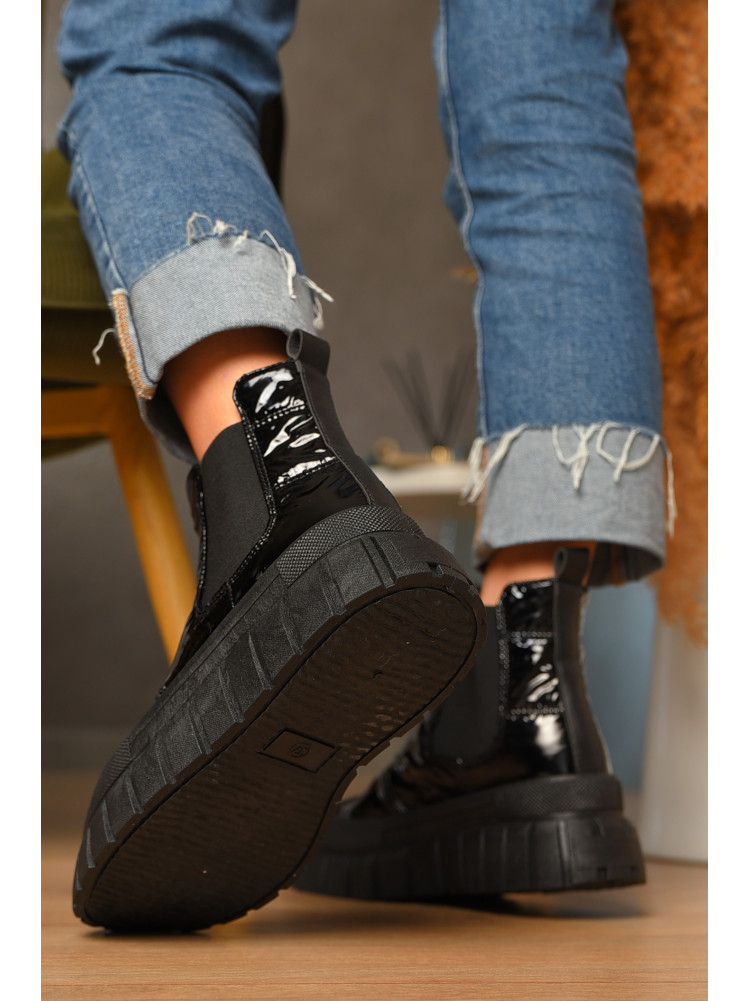 Ботинки женские демисезонные черного цвета JP13-1 207375C