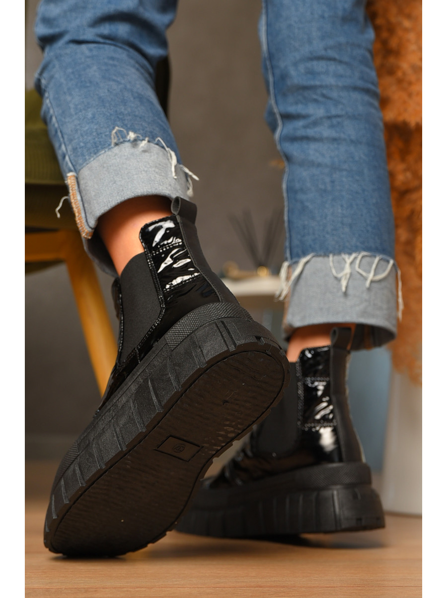 Ботинки женские демисезонные черного цвета JP13-1 207375C