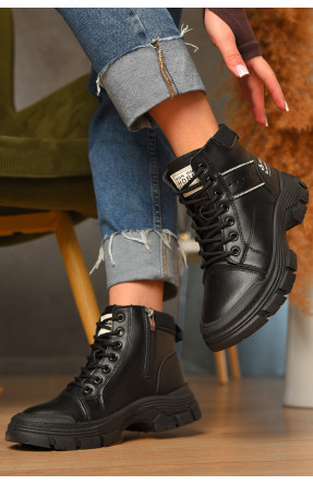Ботинки женские эврозима черного цвета 035 207435C Ботинки женские эврозима черного цвета 035 207435C