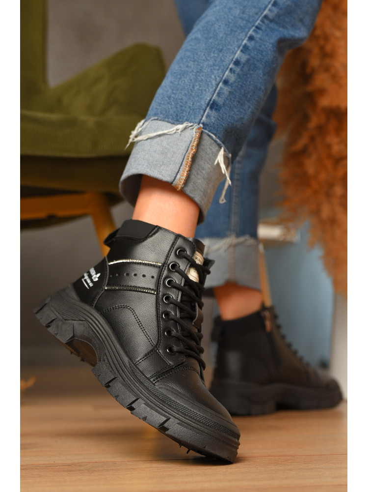 Ботинки женские эврозима черного цвета 035 207435C