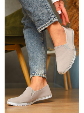 Мокасини жіночі сірого кольору текстиль св601-26 207436C Мокасини жіночі сірого кольору текстиль св601-26 207436C
