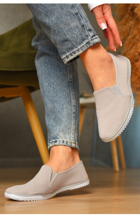 Мокасини жіночі сірого кольору текстиль св601-26 207436C Мокасини жіночі сірого кольору текстиль св601-26 207436C