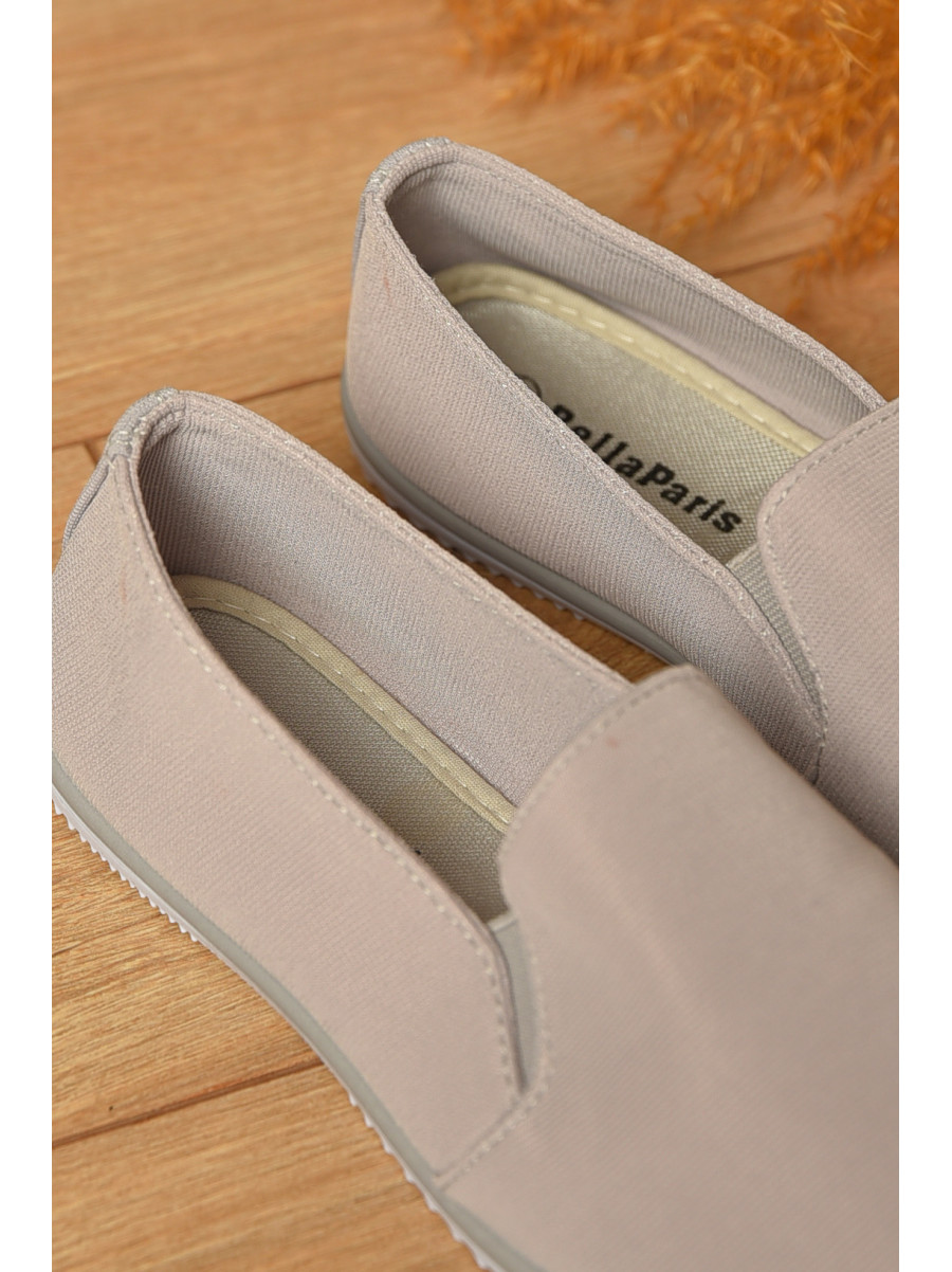 Мокасини жіночі сірого кольору текстиль св601-26 207436C