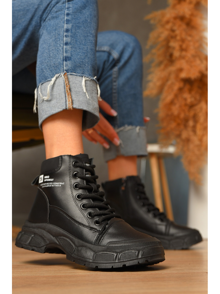 Ботинки женские эврозима черного цвета 038 207437C