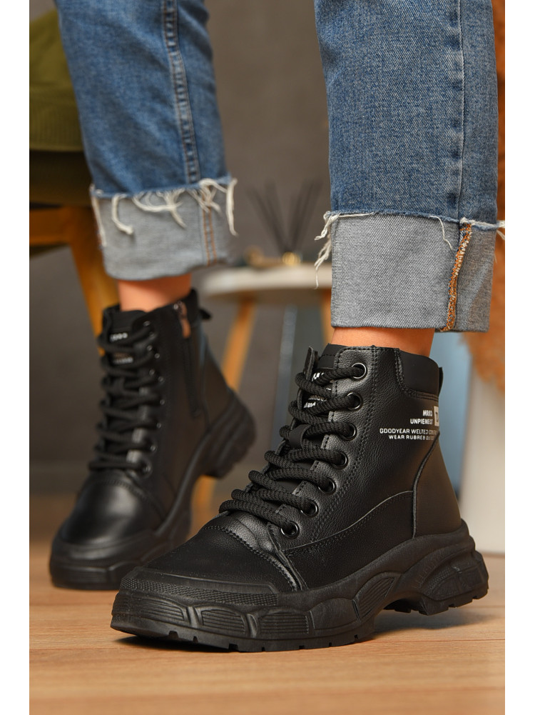 Ботинки женские эврозима черного цвета 038 207437C