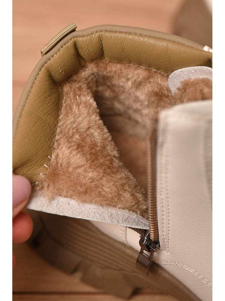 Ботинки женские эврозима светло-бежевого цвета 035-1 207438C