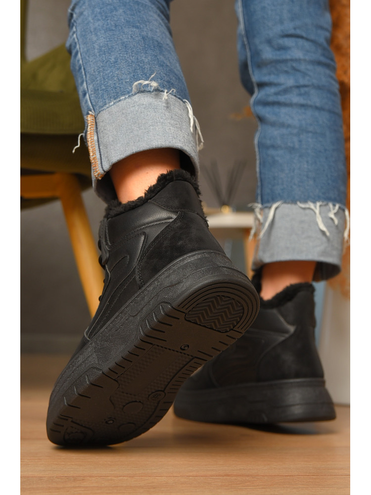 Ботинки женские зимние черного цвета 2024-5-1 207444C