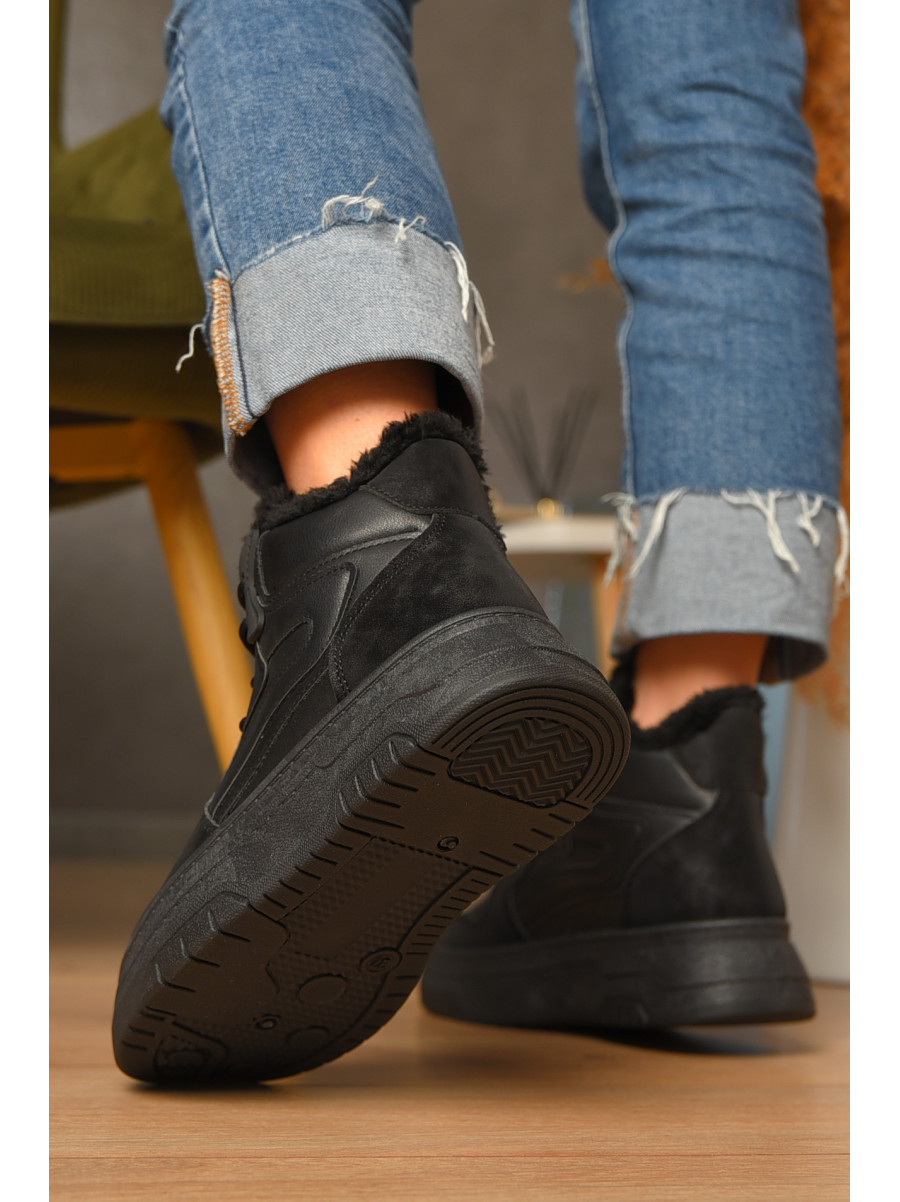 Ботинки женские зимние черного цвета 2024-5-1 207444C