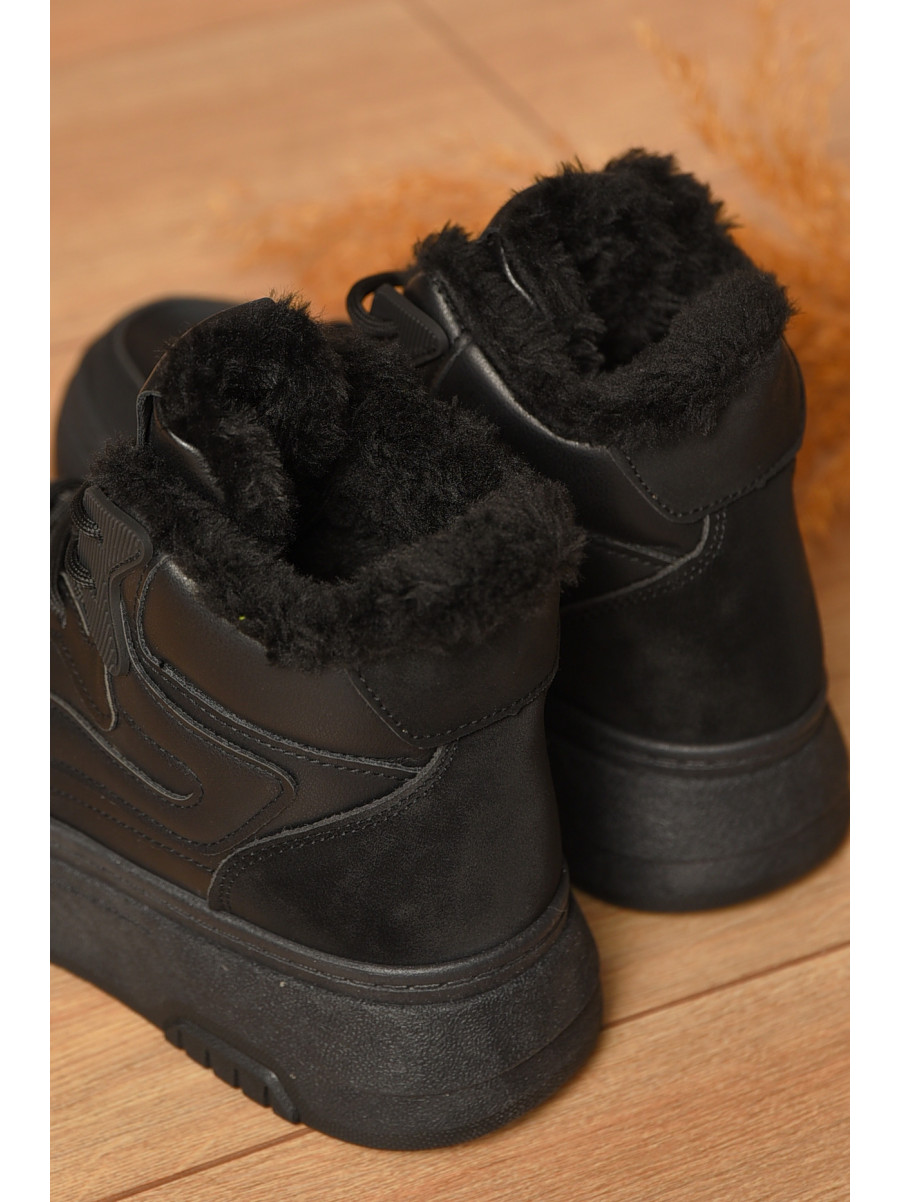 Ботинки женские зимние черного цвета 2024-5-1 207444C