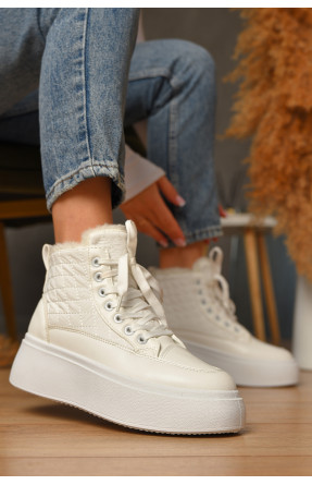 Ботинки женские зимние белого цвета 2024-20-3 207447C Ботинки женские зимние белого цвета 2024-20-3 207447C