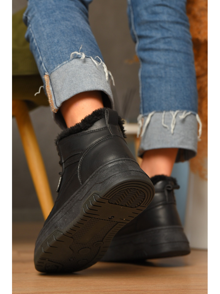 Ботинки женские зимние черного цвета 2024-3-1 207454C