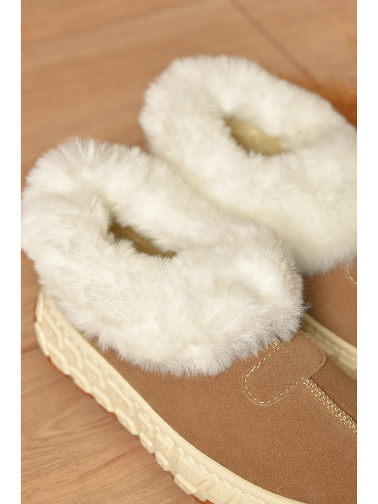 Уггі жіночі на хутрі бежевого кольору MY-16 207486C