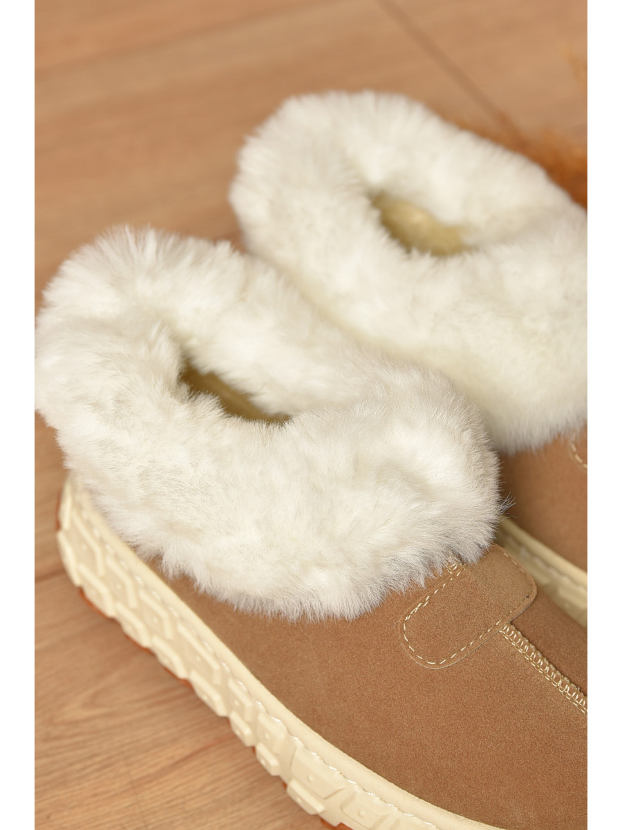 Уггі жіночі на хутрі бежевого кольору MY-16 207486C