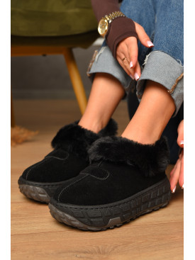 Уггі жіночі на хутрі чорного кольору MY-16 207488C Уггі жіночі на хутрі чорного кольору MY-16 207488C