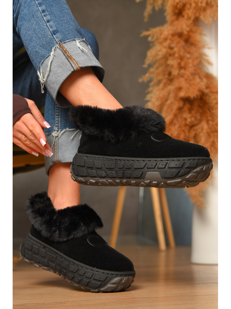 Уггі жіночі на хутрі чорного кольору MY-16 207488C