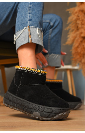 Уггі жіночі на хутрі чорного кольору MY-17 207489C Уггі жіночі на хутрі чорного кольору MY-17 207489C