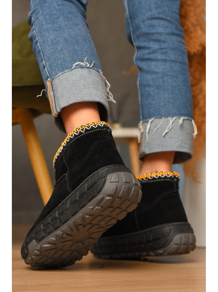 Уггі жіночі на хутрі чорного кольору MY-17 207489C