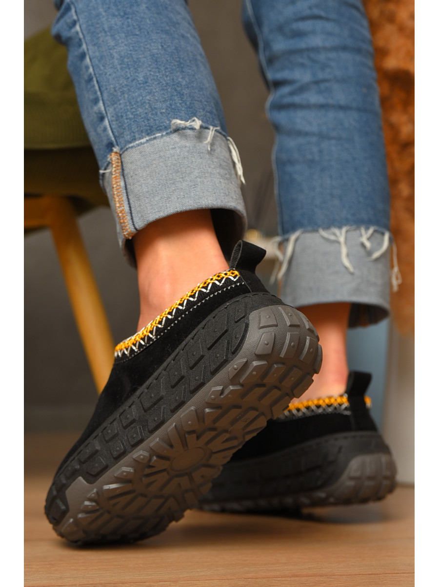 Уггі жіночі на хутрі чорного кольору MY-1 207491C