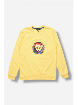 Кофта підліткова для хлопчика жовтого кольору 4139 207493C Кофта підліткова для хлопчика жовтого кольору 4139 207493C
