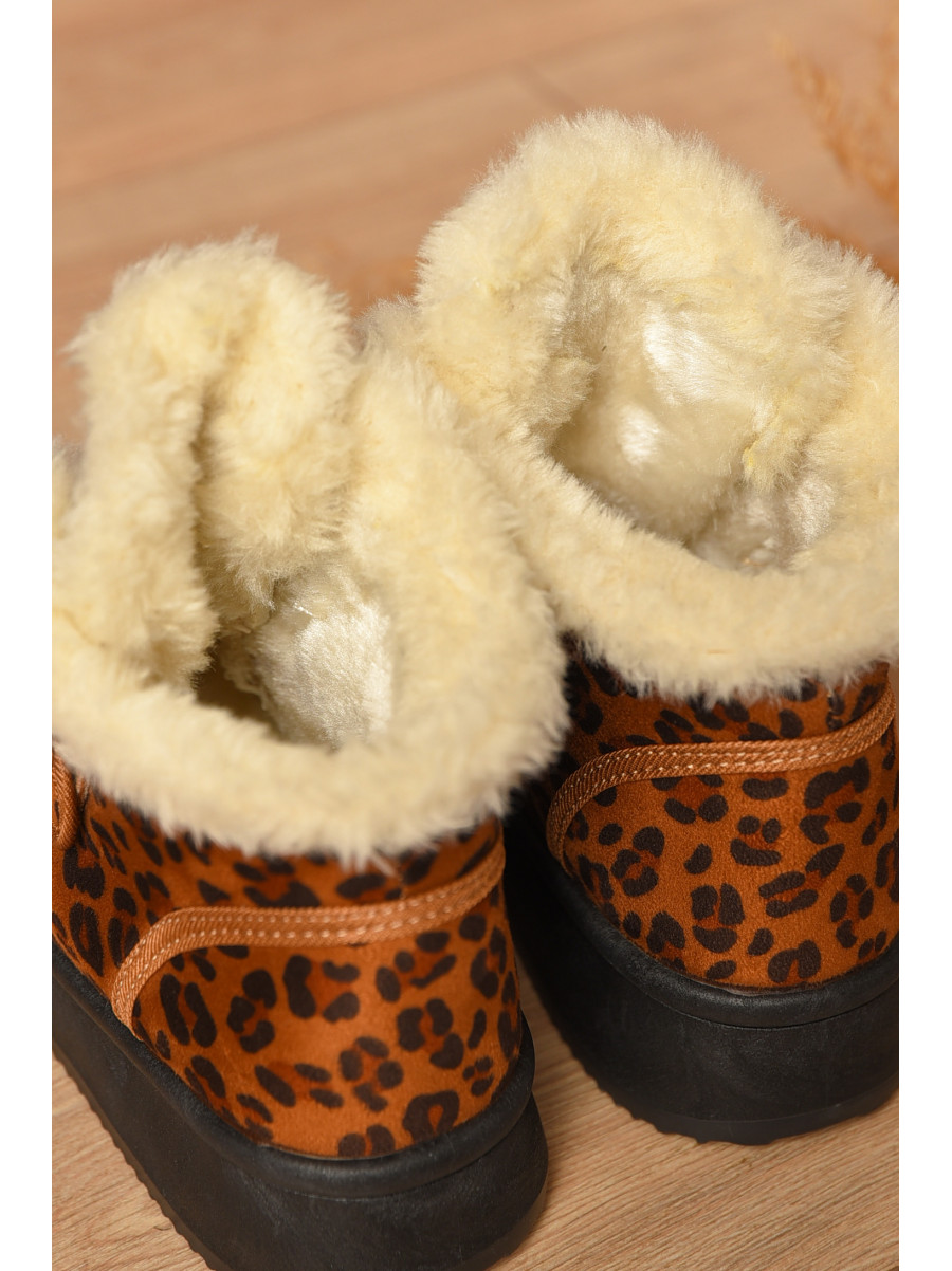 Уггі жіночі на хутрі коричневого кольору HY-56 207500C