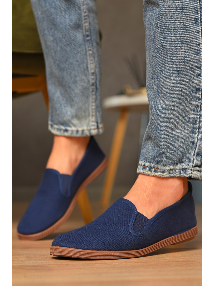 Мокасини жіночі джинсові темно-синього кольору 30201 207529C