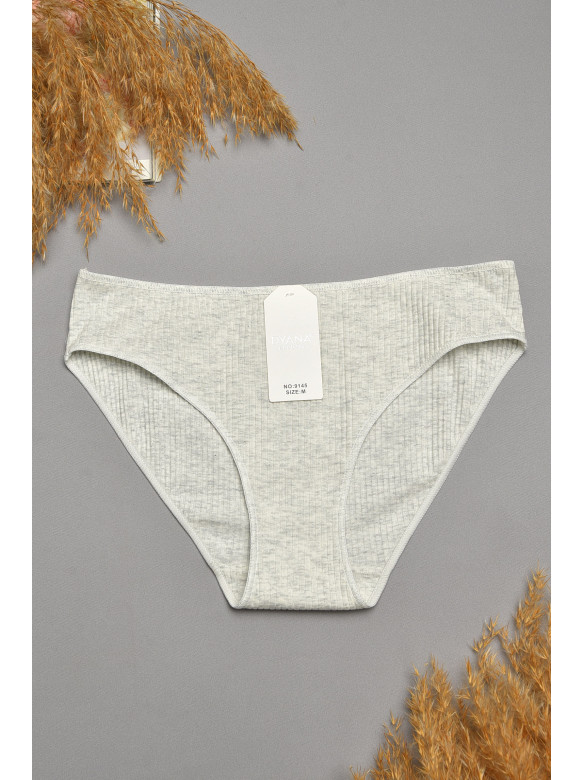 Труси жіночі однотонні світло-сірого кольору 9145 207533C Труси жіночі однотонні світло-сірого кольору 9145 207533C